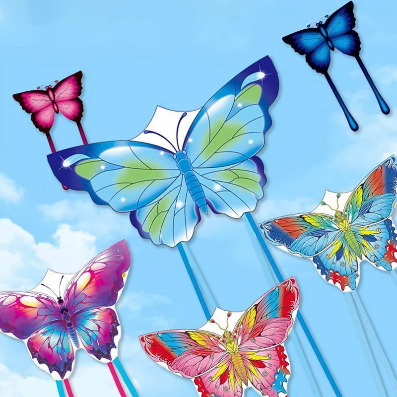 1.4 متر فراشة ملونة طائرة ورقية ألعاب طائرة للأطفال الطائرات الورقية تحلق الأسماك الطائرات الورقية المهنية الرياح الورقية لعبة الرياضة الترفيه طائرة ورقية Ai