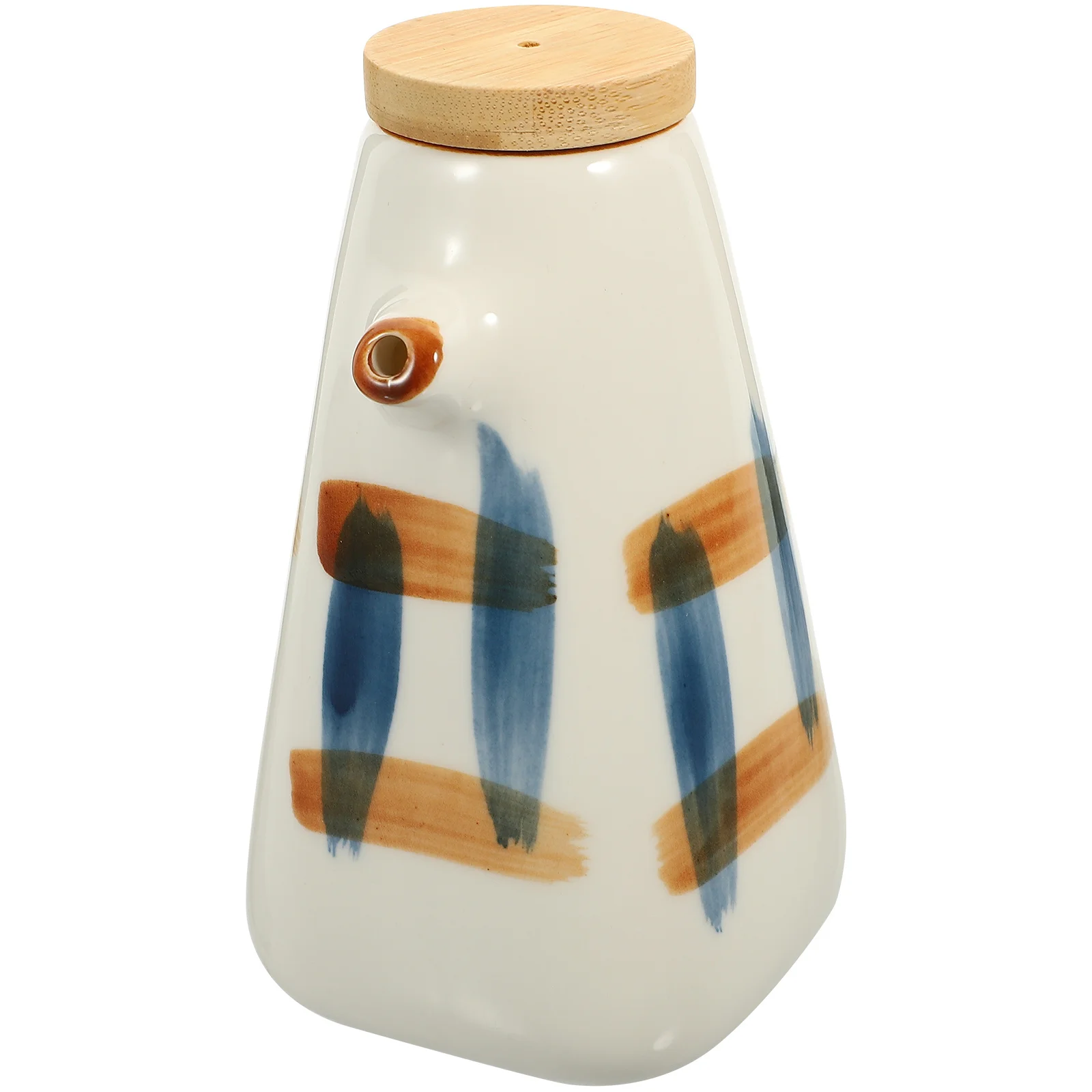 Botella de salsa de cerámica, tarro de condimentos transparente resistente al calor para almacenamiento de cocina, dispensador de vinagre, bote de salsa de soja, botella de aceite