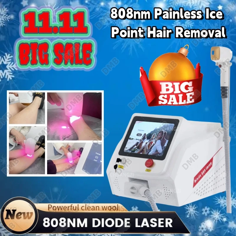 Double 11 Sales 3500W Professional 808nm Diode Laser Hair Removal Machine 3 Wavelength 755 808 1064 Whole Body Laser Epilator