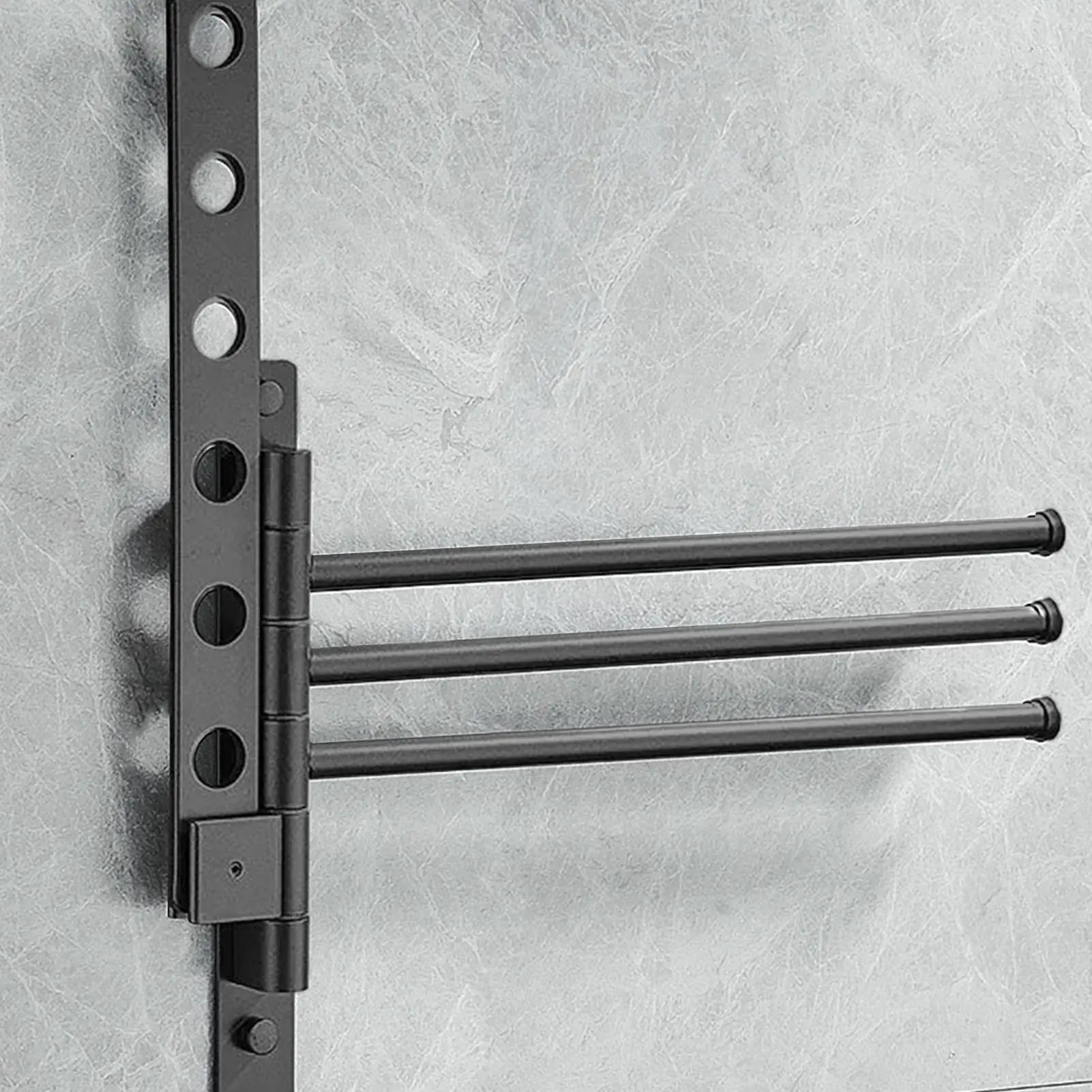 Swivel Towel Rack 4-Arm Towel Rack for Bathroom Wall Swing out Organizer Wall Mount Hanger for Laundry Room Shower Room Balcony