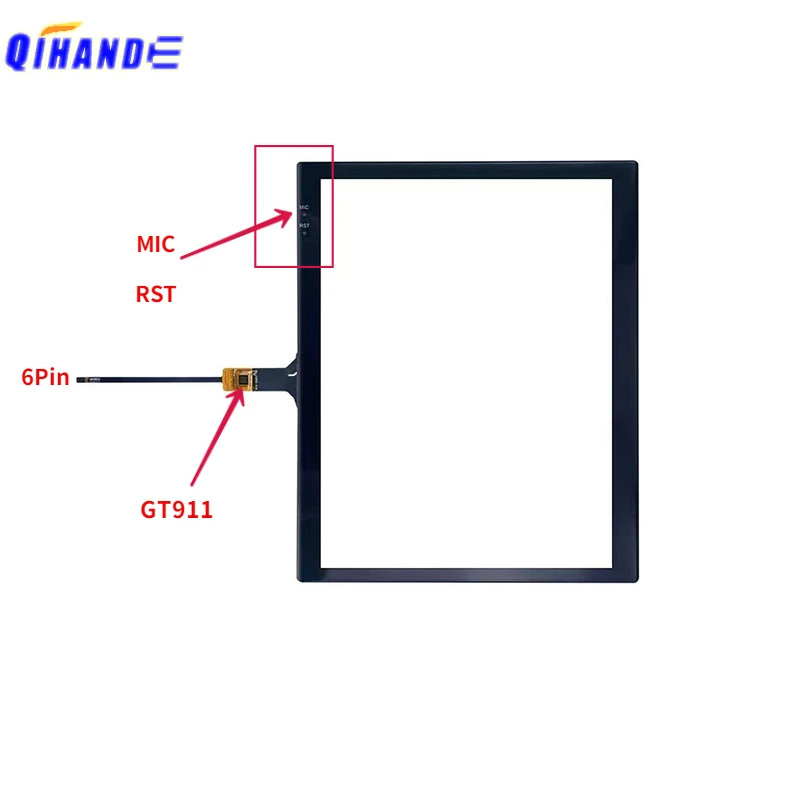 10.4 inch Universal SQ-PG1542-FPC-A1 Touch Screen Sensor Digitizer For Cruze 6pin Dedicated GT911/GT928/GT9271 Car Radio Touch