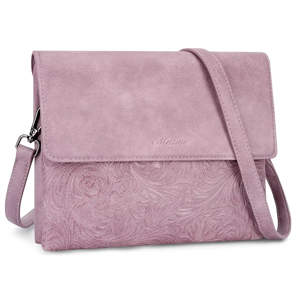 Small Crossbody Bags for Women, Vegan Leather Cell Phone Purse with Adjustable Strap