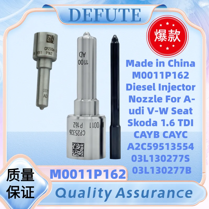 M0011P162 For 03L130277S 03L130277B 03L130277BX 5W40539 A2C9626040080 ALLA162PM011 DLLA162PM011 Diesel Injector Nozzle DEFUTE