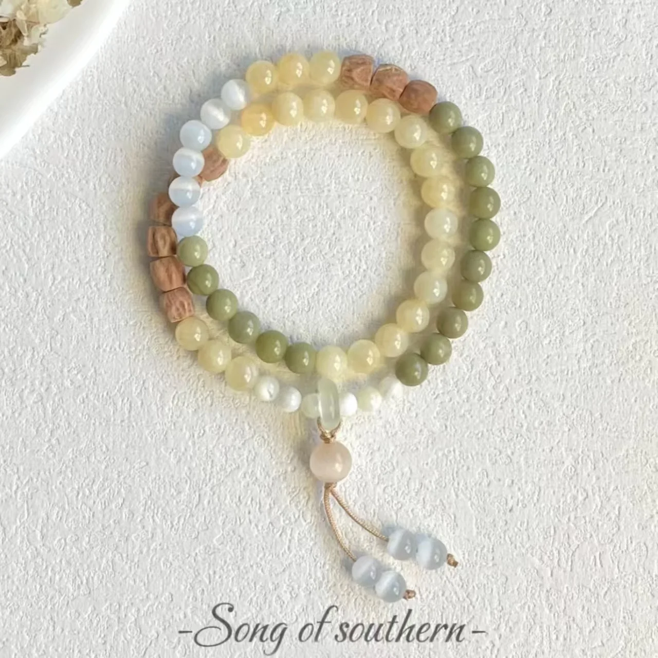 

Zen beaded bracelet double-layer stacked temperament high-end exquisite bracelet