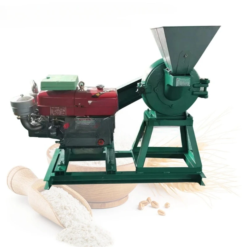 20HP Diesel Engine Corn Grinder Grinding Machine Flour Hammer Milling Machine Cassava Corn Maize Mill