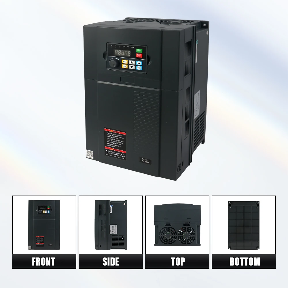 11kw 0-3000hz VFD Variable Frequency Drive Inverter 11000W AC200-240V 340-380V  Variator Speed Adjuster Controller Speed Control