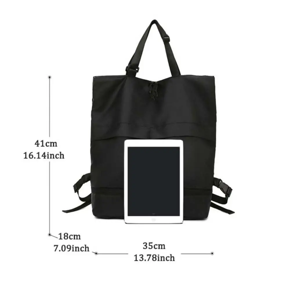 Zaino pieghevole in tessuto Oxford Borsa a tracolla fitness portatile impermeabile Borsa per studenti delle scuole di grande capacità Zaino da donna