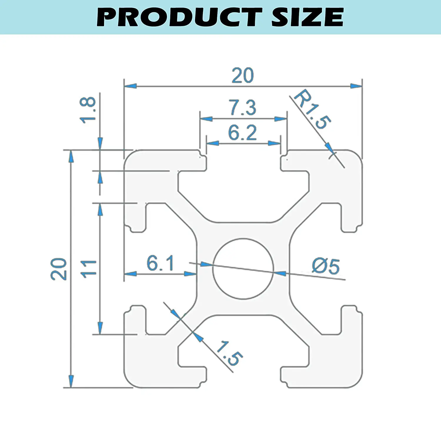 Imagem -06 - Pacote 2023 t Slot de Alumínio Extrusão Anodizado Padrão Europeu Trilho Linear para Impressora 3d Cnc Faça Você Mesmo Prata Preto 400 mm 15.75 10