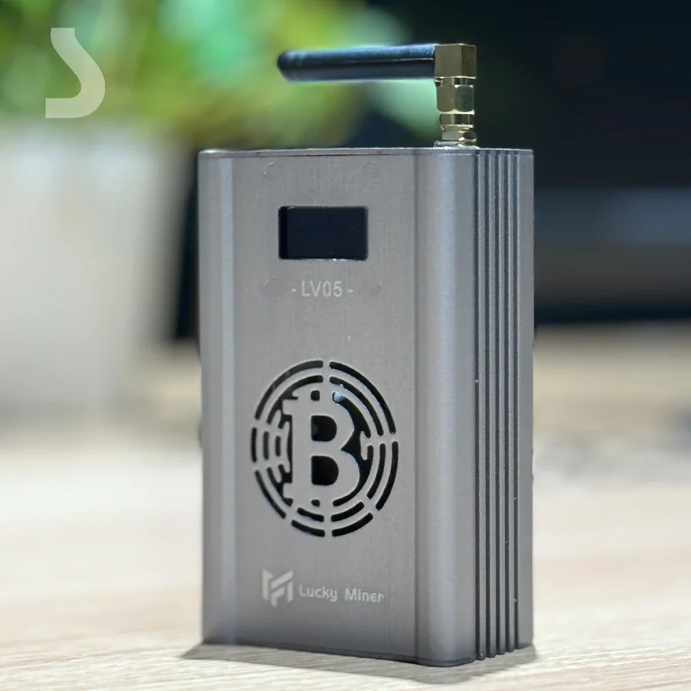 BTC Solo Miner Lucky Miner LV05 V5 320GH/S Asic WIFI máquina de lotería máquina de minería criptográfica de múltiples modosNerdminer Btc Miner