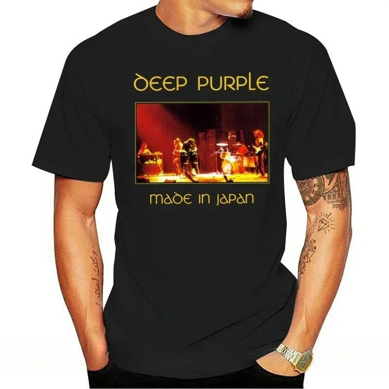 

Size S 5Xl fashion t-shirt men cotton brand teeshirt New Popular Deep Purpllee Made In Japan Rock Legend Men Black T Shirt