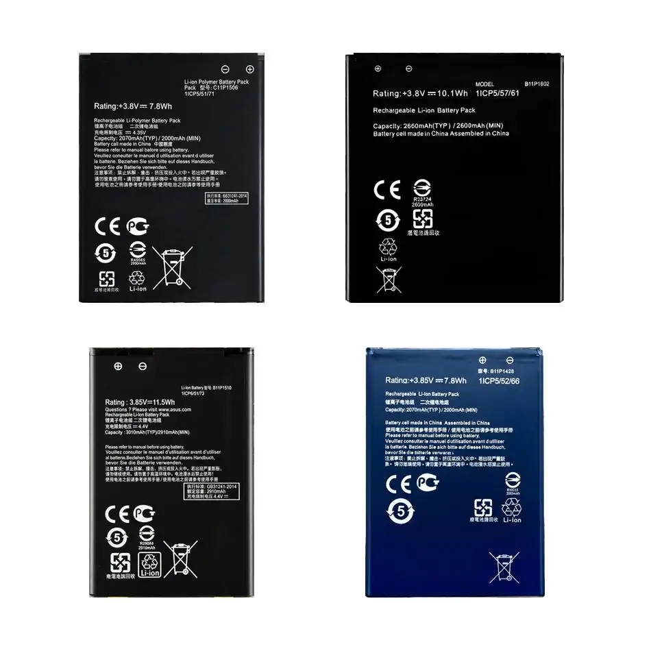 Mobile Phone Battery Durable C11P1506 B11P1602 B11P1510 2070-3010mAh For Asus Live For Zenfone GO 5