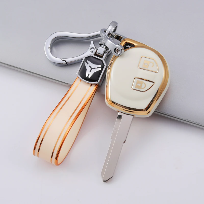 TPU remoto Key Fob caso capa, acessórios chaveiros, 2 botões, apto para Suzuki SX4, Vitara, Amagatarai, Swift, Grand, Liana, moda