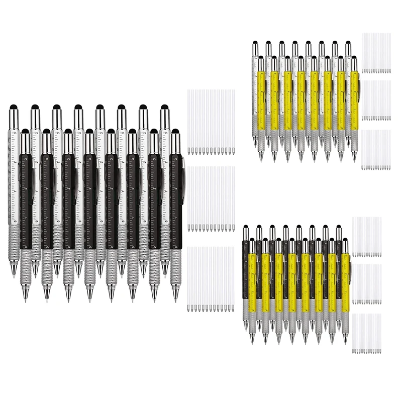 

Многофункциональные шариковые ручки 6 в 1, 16 шт., Подарочный инструмент, ручка, персонализированный инструмент, ручка-гаджет, подарок для мужчин на День отца