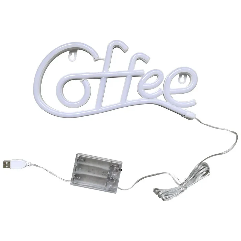 Coffee Neon Sign Cafe Restaurant Hotel Wall Decor USB Powered Custom Neon Sign Coffee Shop Bar signboard Led Night Light