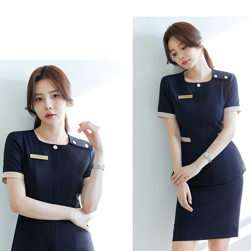 2023 Beauty Work Wear Women's Pet Hospital Nursing Medical Uniforms Beauty Store Skin Manager SPA Uniform Free Shipping