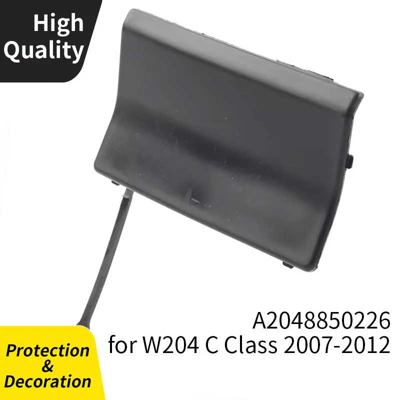

1 шт. передний/задний бампер, крышка прицепа для Benz W204 A2048850526 спереди/A2048850226, задний черный пластиковый автомобильный аксессуар