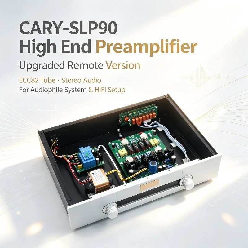 High End Version Upgraded Remote CARY-SLP90 Audi Preamplifier ECC82 Tube Stereo Preamplifier