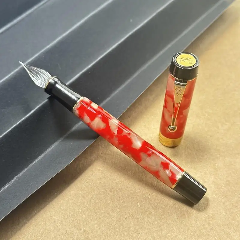 JINHAO Koi pluma estilográfica modificada con punta de vidrio, pluma de escritura, pluma de doble uso