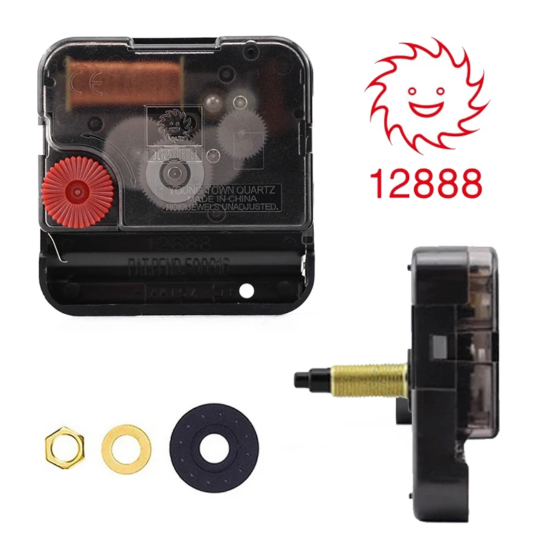 Young Town Wall Clock Movement Sun 12888 Wall Clock Movements Silent Quartz Clocks Mechanism DIY Clocks Repair Accessories