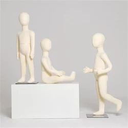 Unisex Height Mannequin for Clothes, Full Body Display, Stand Sitting, AT019A, Wholesale, 1Pc, 5-8 Years