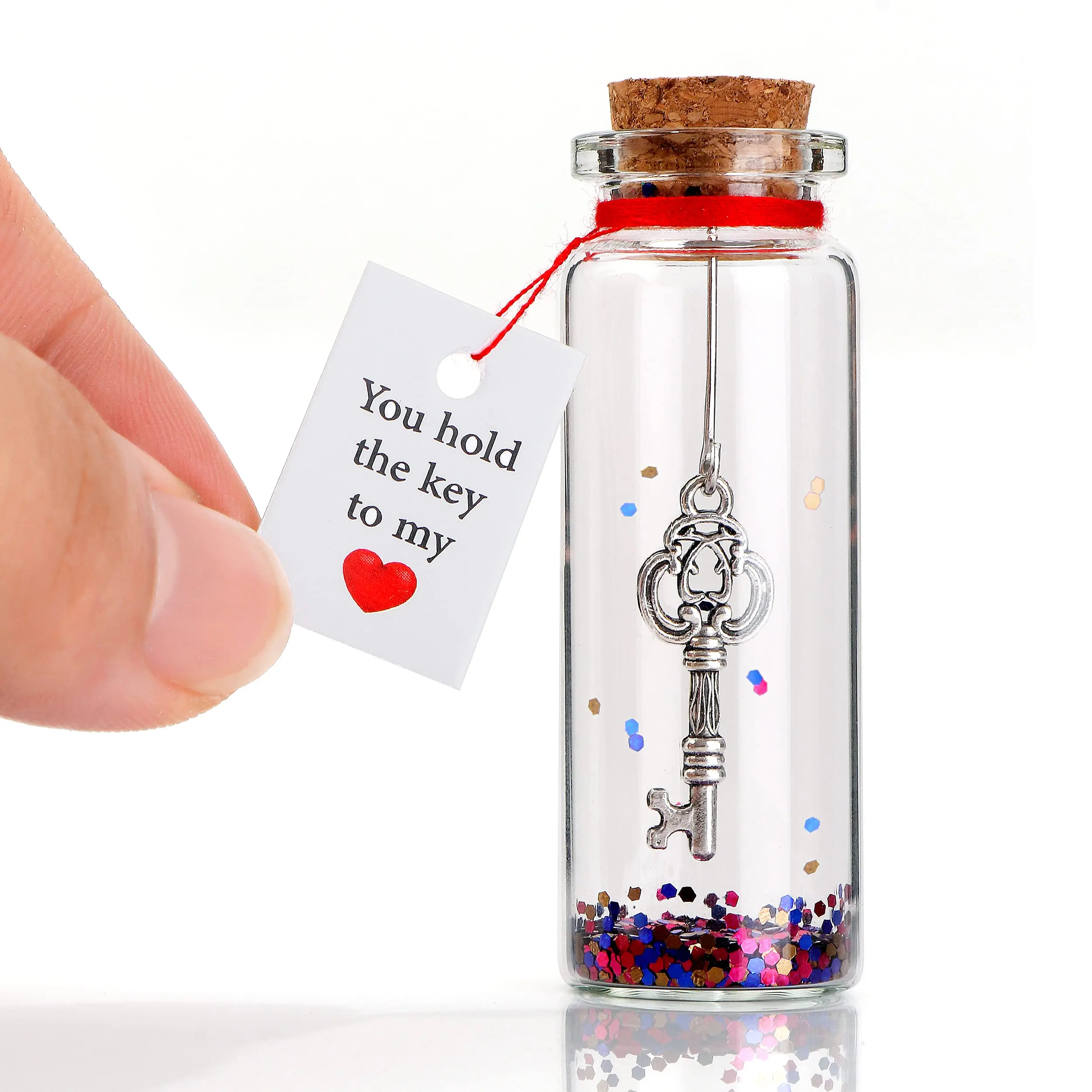 Key Wishing Bottle Valentine\'s Day Table Decoration Bottle Valentine\'s Day Gift