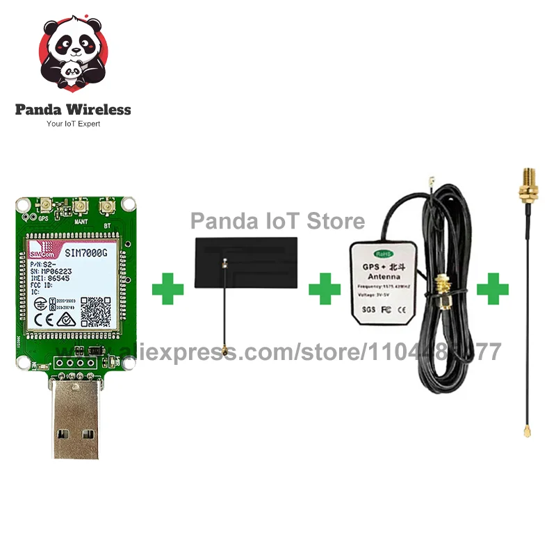 

SIMcom SIM7000G NBIOT CATM LPWA Global-Band LTE USB Dongle Cat-M Support B1/B2/B3/B4/B5/B8/B12/B13/B14/N18/B19/B20/B25/B26/B27