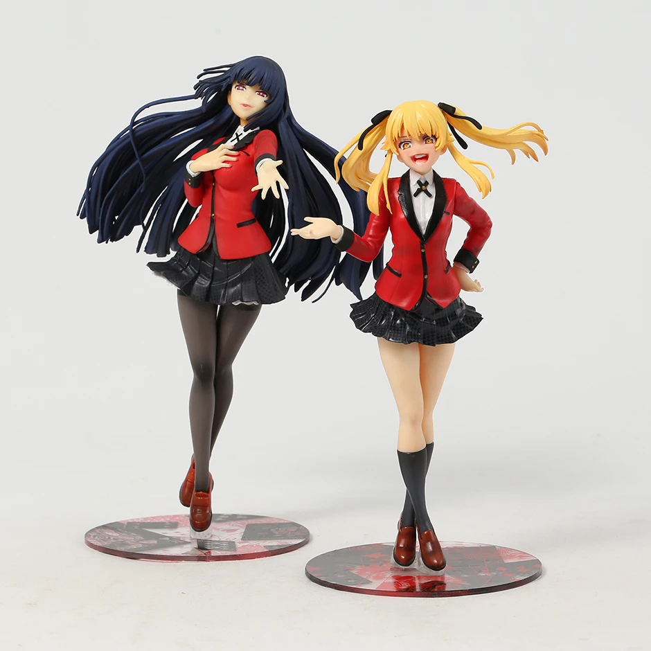 Jabami Yumeko Meari Saotome Kakegurui 2nd Season PVC Figure Anime Figurine Model Toy Doll Gift