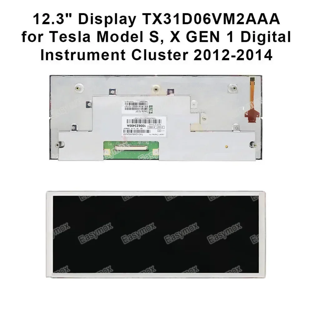 

12.3inch LCD Display for Tesla Model S, X GEN 1 2012 2013 2014 Digital Instrument Panel TX31D06VM2AAA