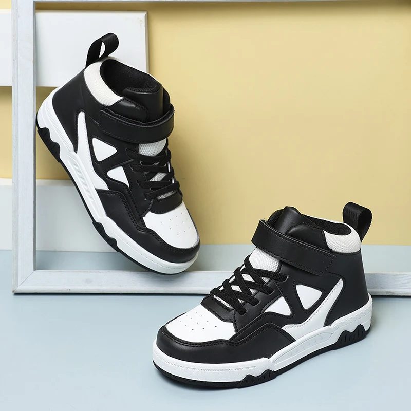 

Пара детских четырехсезонных кожаных туфель на высокой платформе, износостойкая повседневная обувь, размер 28-39, YX-D015