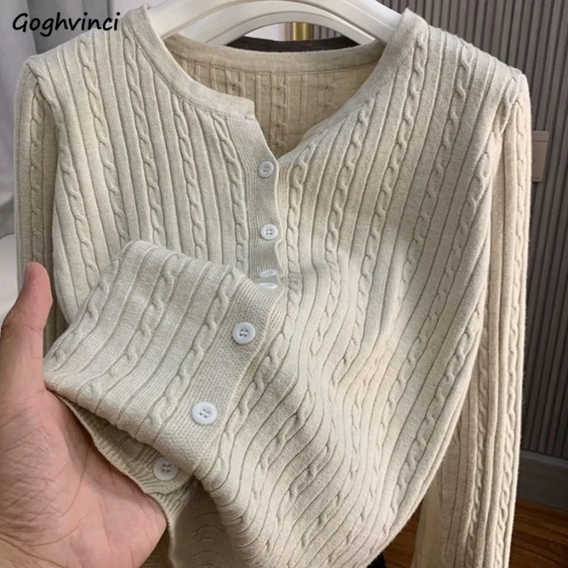 

Кардиган женский жаккардовый однобортный приталенный однотонный корейский модный повседневный осенний универсальный мягкий уютный трикотаж простая верхняя одежда