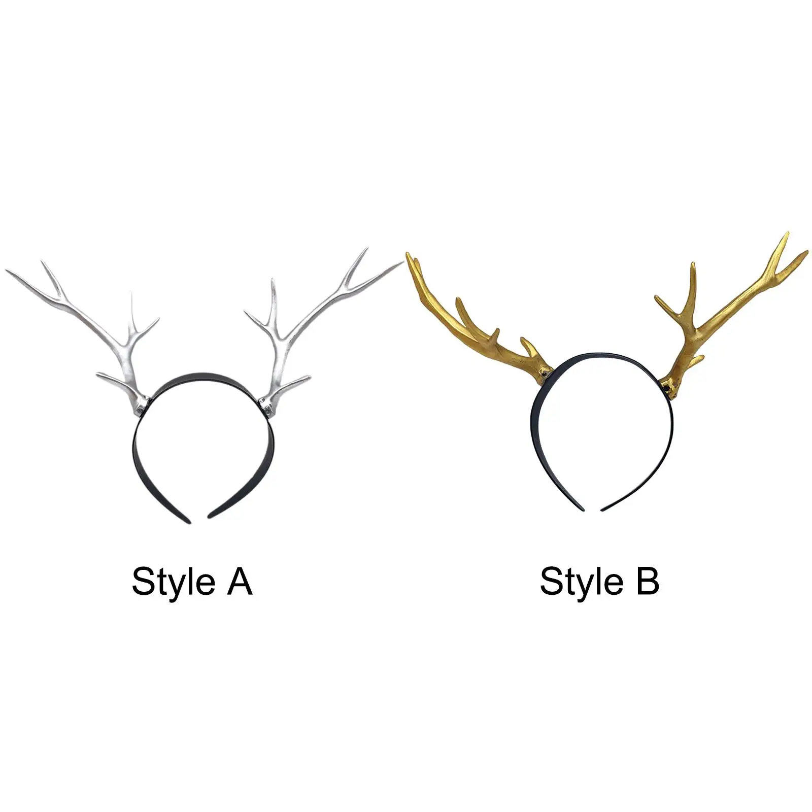 Christmas Party Headband Headpiece Decoration Festival Headband Reindeer Hair Hoop Christmas Headwear for Women Girls Birthdays