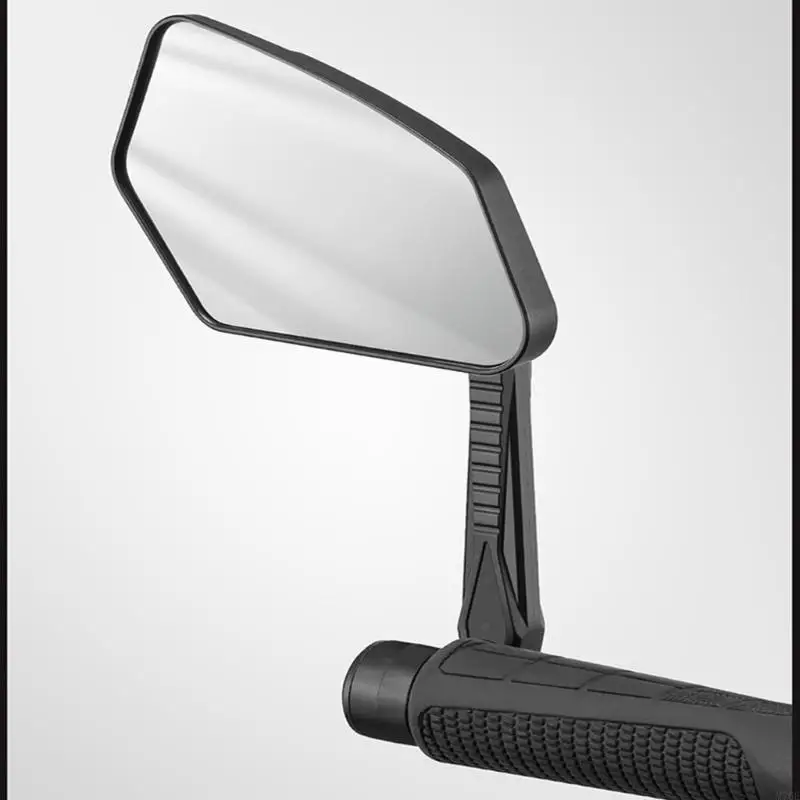 M76E Wide Bike Handlebar Mirror With Anti Glares Coating For Clear Visibilities 2