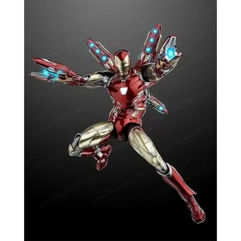 100% Original Threezero Studio The Infinity Saga DLX Iron Man Mark 85 Anime Actionfiguren Modell Spielzeug Geschenke Auf Lager