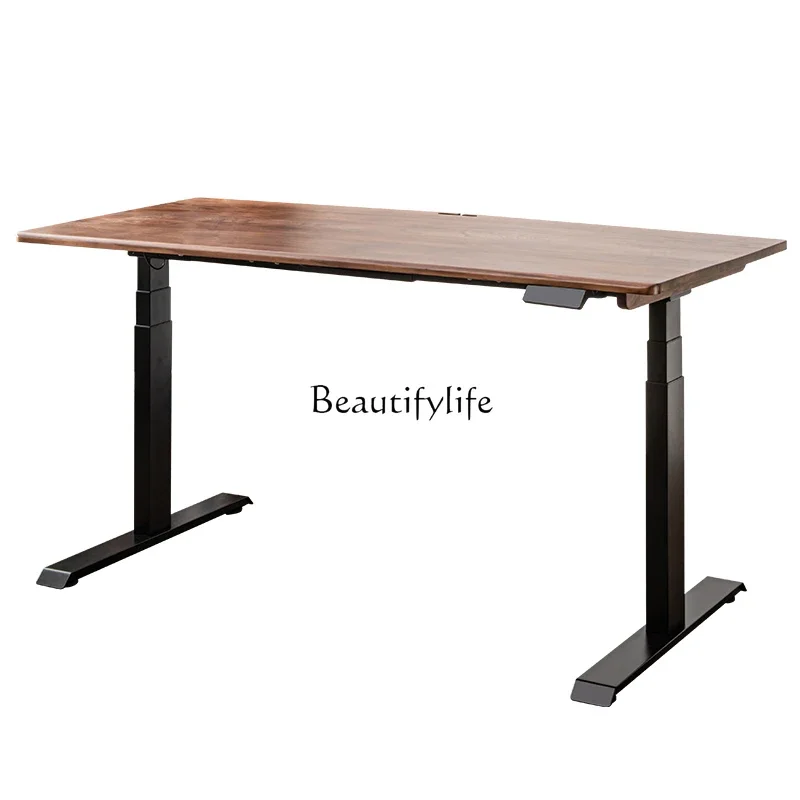 

FG44Black Walnut Electric Lifting Table Dual Motor Automatic Desk