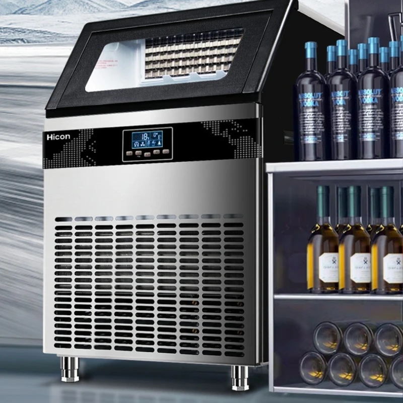 Large-capacity Ice Maker Milk Shop Fully Automated Small Ice Maker Facilities Commercial Furniture Macchina Del Ghiaccio ZYZBJ60