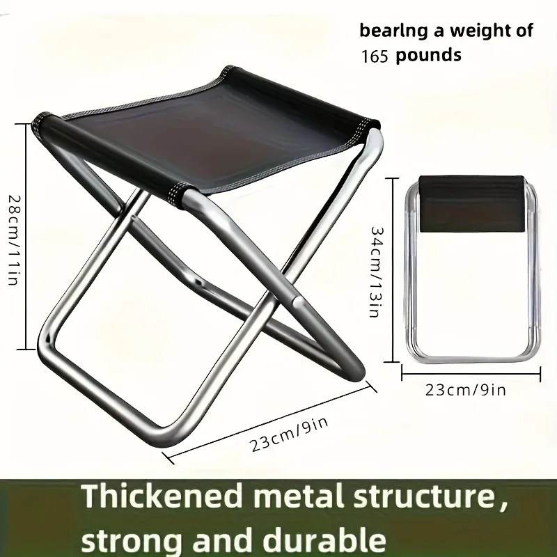 Hot Selling Outdoor Portable Folding Chair, Combat Bench, Fishing Stool, Travel Camping Picnic, Maza Ultra Light Subway Artifact