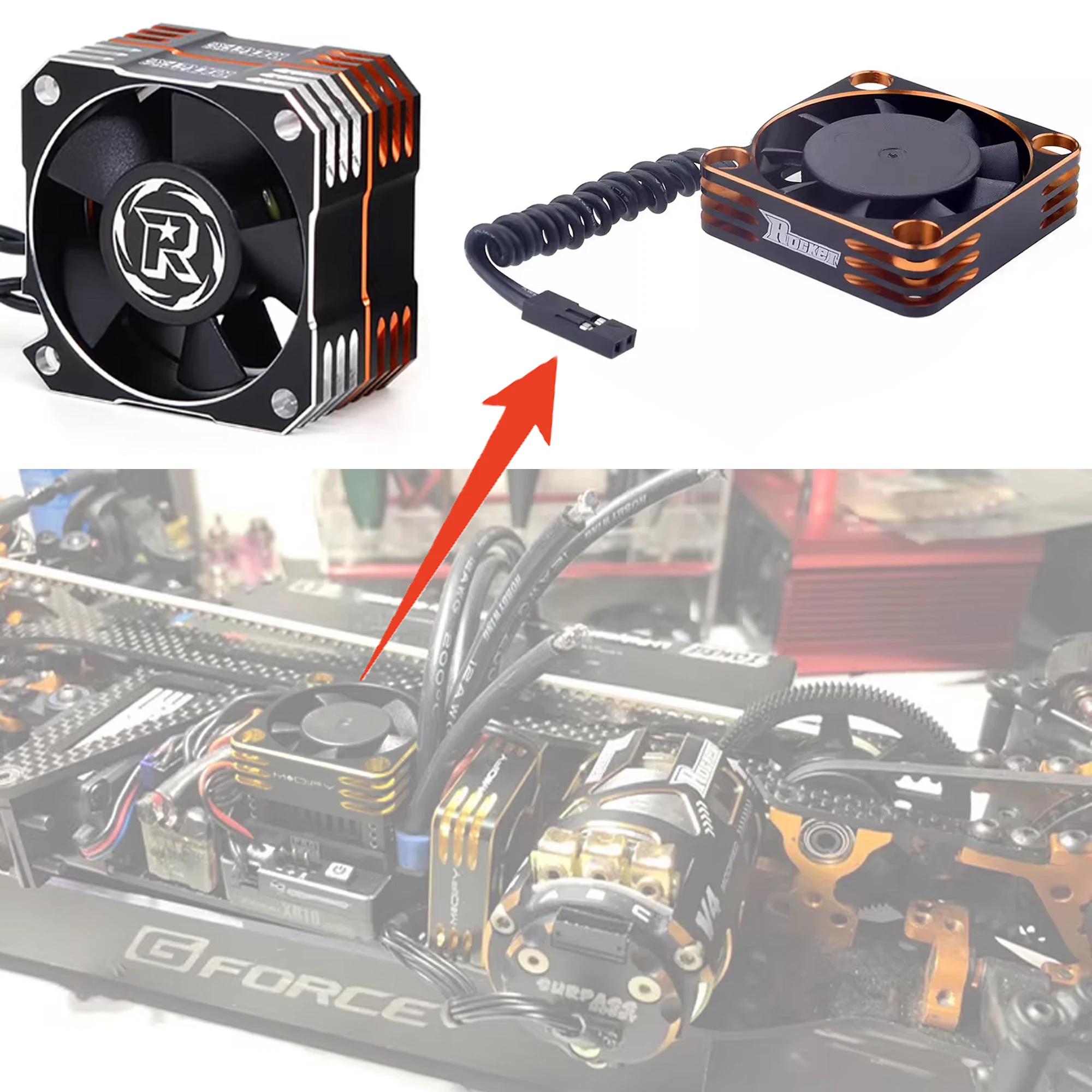 

Metal 2510 3010 3510 4010 5010 fan, ESC motor high-speed cooling fan