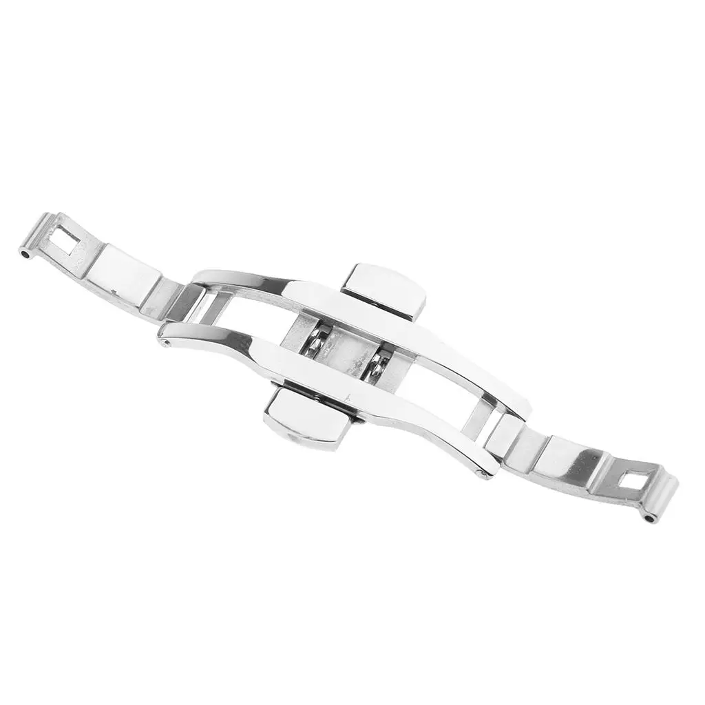 25x6mm Stainless Steel Butterfly Watch Clasp Buckle for Deployment Wristwatch Band Accessories