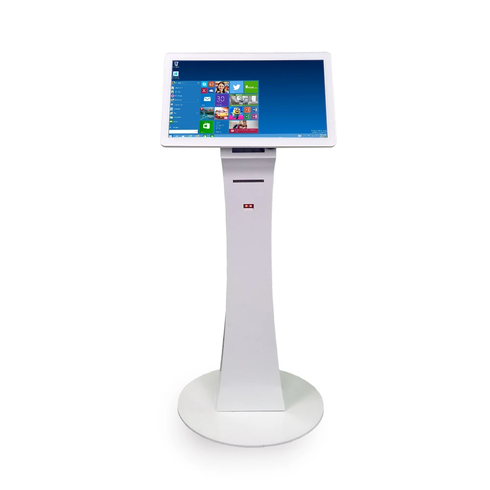 32 43 55 Inch All In One Interactive PC Kiosk Floor Standing Horizontal Touch Screen Display Marketing Inquiry Digital Signage