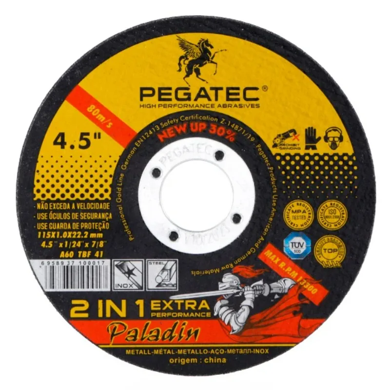 

PEGATEC 115x1x22mm steel cutting disc for metal ferramentas abrasives tools