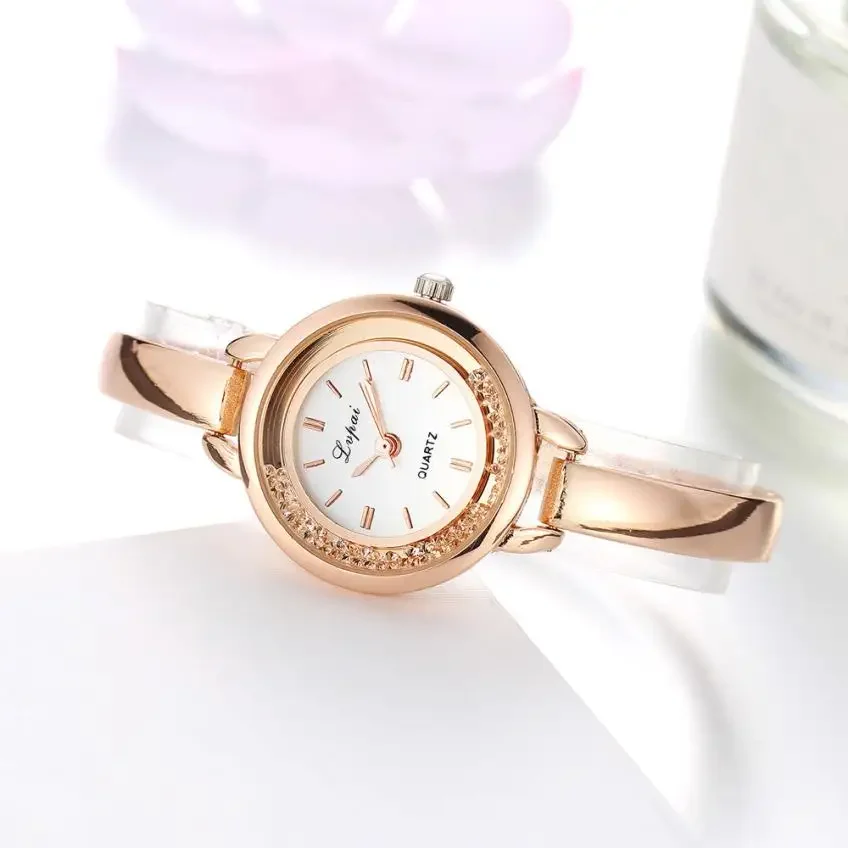 Classic Women Watch Fashion Ladies Watches Women Unisex Stainless Steel Rhinestone Quartz Wrist Watch