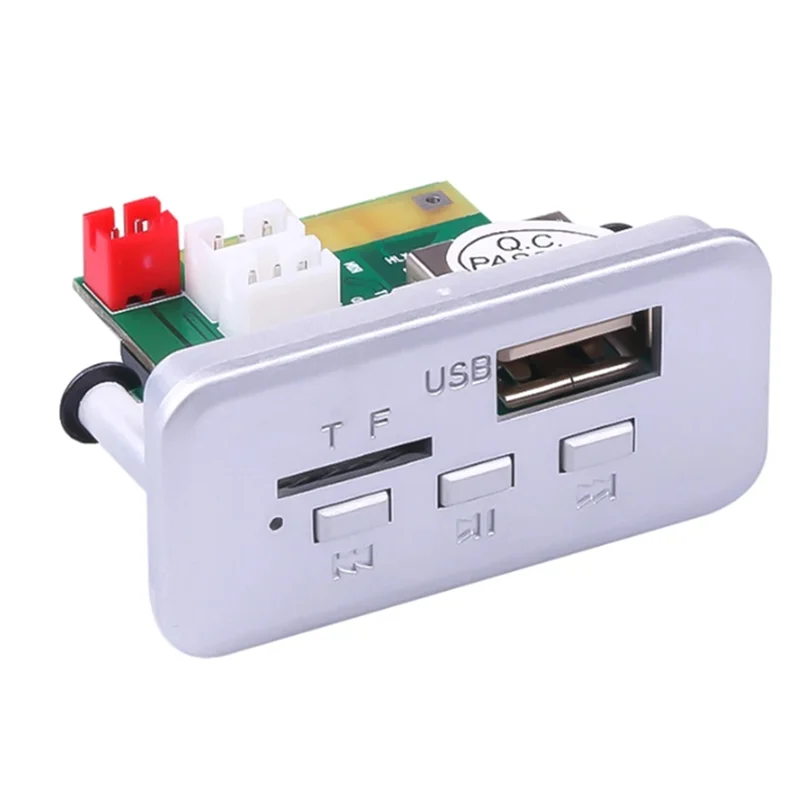 AS95-1 PCS 12V Senza Fili Bluetooth 5.0 FAI DA TE MP3 WMA WAV FAI DA TE Scheda di Decodifica Auto Audio USB TF Radio FM Modulo Vivavoce Lettore MP3