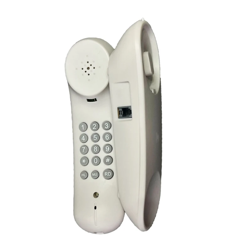 Wall-Mounted Landline Portable Mini Landline Telephone for Office Hotel Home