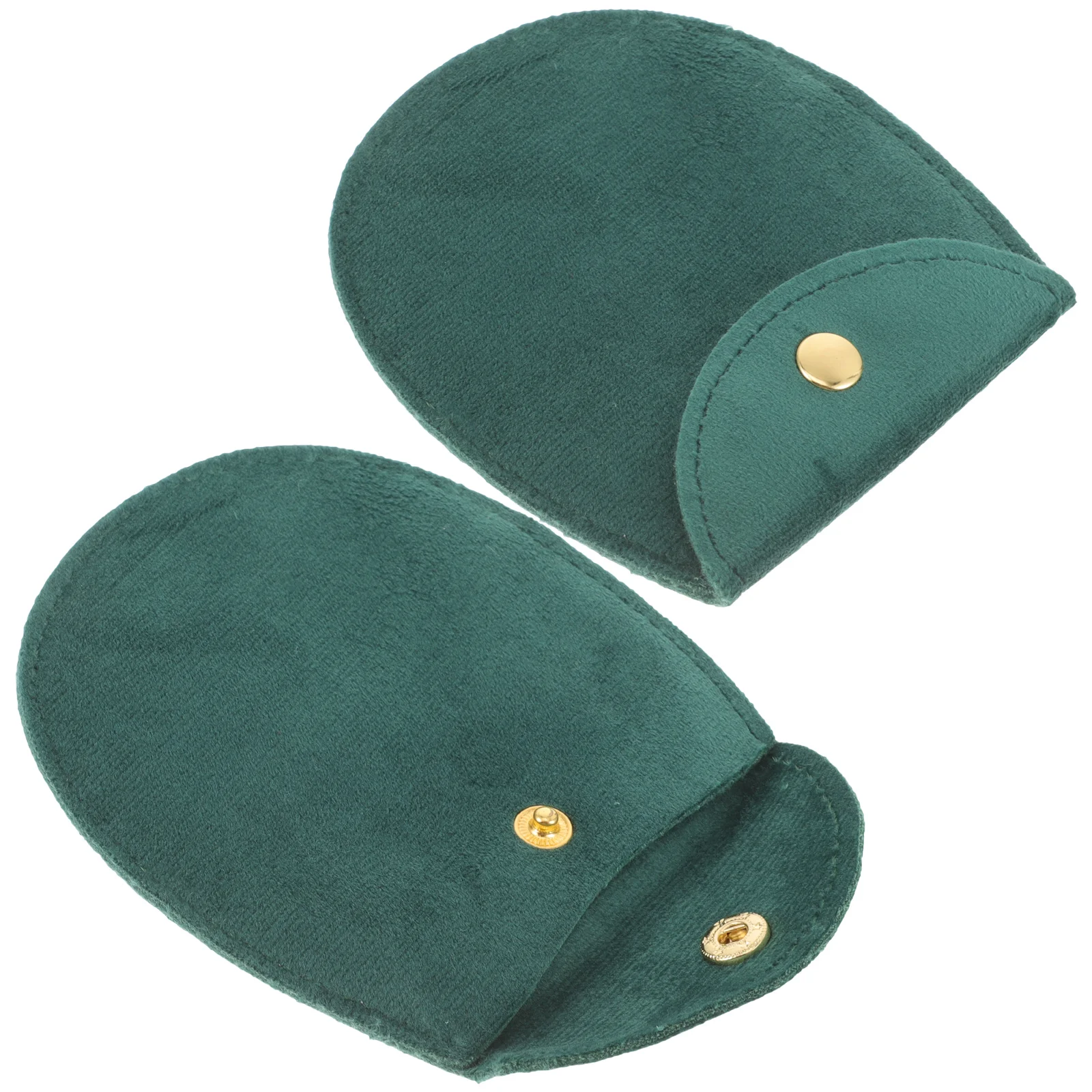 2 Pcs Wallet Thickened Double-sided Velvet Silver Watch Fabric Pocket Container