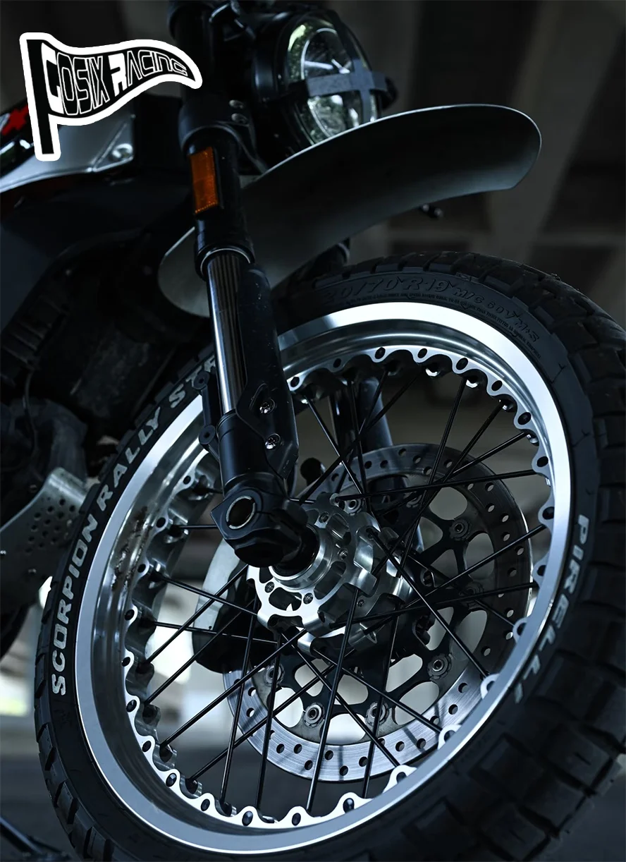 صالح تشويش إذاعي 800 2015-2025 Nightshift أيقونة الظلام كامل خنق دراجة نارية الملحقات الجبهة عالية شنت المصدات #6