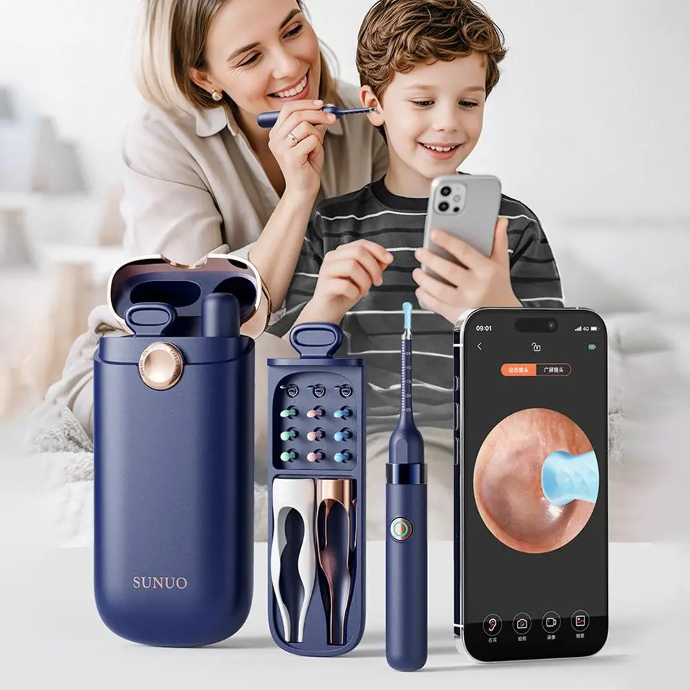 

HD Visual Ear Pick Rechargeable Ear Wax Removal Tool Cleaner Spoon Ear Picker Cleaning Earpick Kit Endoscope Earwax Wax Rem I1V9