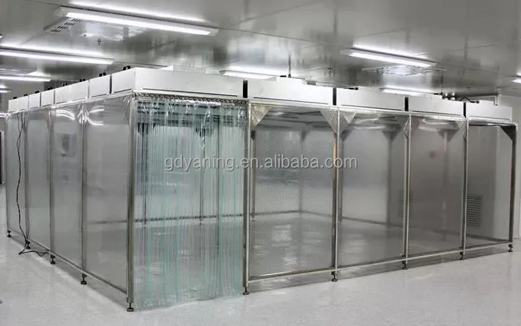 YANING H14 FFU 110V مرشح مروحة التدفق الصفحي Hepa غرفة نظيفة حالة جديدة مصنع غرف الأبحاث الصناعات