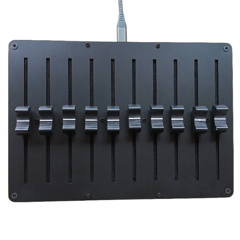 10-Way Fader Fader Customizable CC Information USB Interface MIDI Controller for Music Host Software
