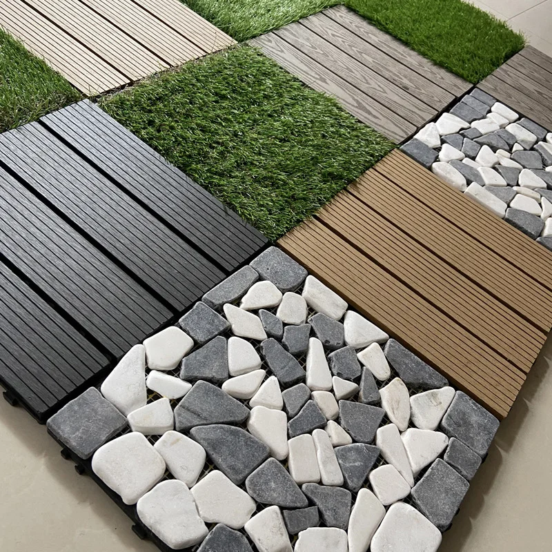 

Artificial Splicing Floor Lawn Mat Plant Flooring Plastic Wood Flooring Synthetic Grass Tile Garden Floor Boards Self Matching