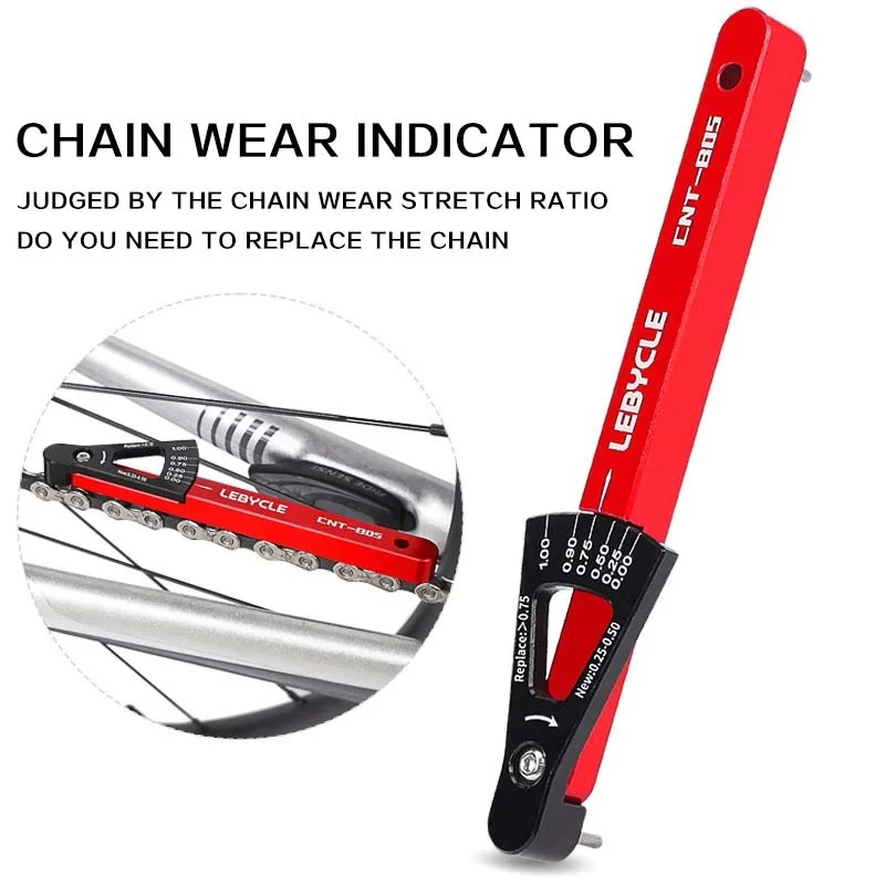 MTB Bicycle Chain Wear Indicator Tool Chain Checker Kits Multi-Functional Chains Gauge Measurement For Mountain Road Bike